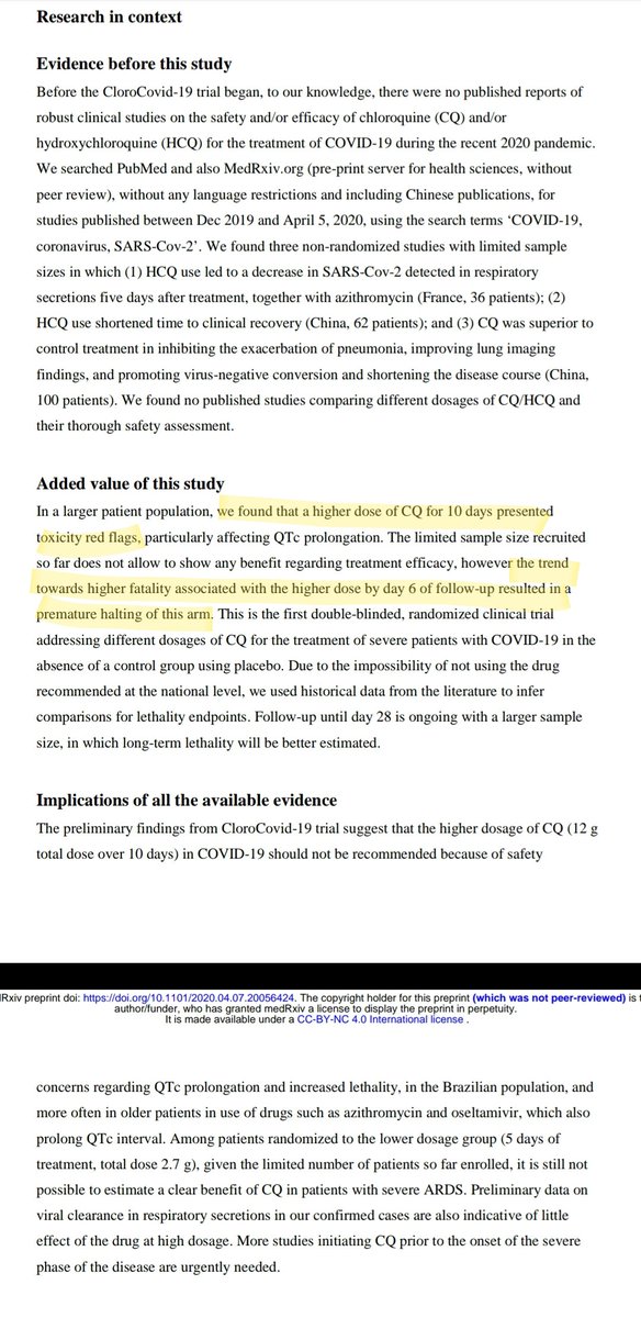 completea_x's tweet photo. @nlz2977 That was too soon to see it's effect on #COVID19 (which is a SARS/CV combo with some HIV spliced into the sequence: more complicated) CQ has proved unhelpful, yet HCQ has had 💯% results when administered EARLY enough (pre-stage 2: cytokine storm, which has shown to be too late.) https://t.co/yheV6fawHm