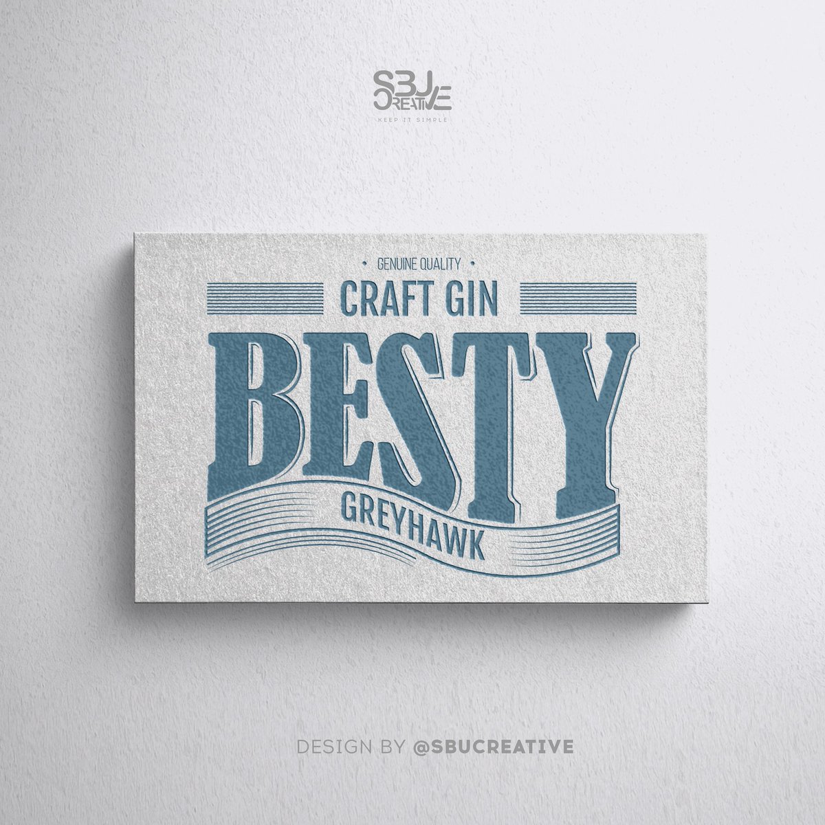 SbuCreative's tweet photo. #Logodesign #sbucreative #designer #brandyourself #brandlife #bestygin https://t.co/z0aks2NzvK