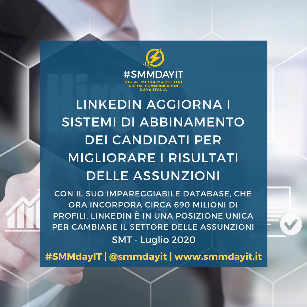 smmdayit's tweet photo. #SocialNews | #LinkedIn aggiorna i sistemi di abbinamento dei candidati per migliorare i risultati delle assunzioni
Link al post completo #SMMdayIT
https://t.co/7JzKtmnAL3 https://t.co/D8yy74PlqC