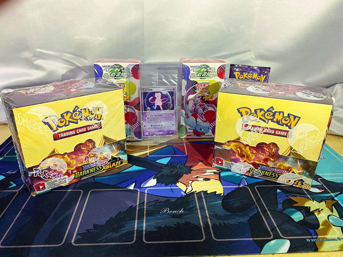 clovermew151's tweet photo. ではミュウミュウV当たるように🤞🏻
Fingers crossed for MewV🤞🏻
#ポケカ #海外ポケカ #ミュウV
#英語版ムゲンゾーン
#ポケモン剣盾
#PokemonCards #PokemonSwordShield
#DarknessAblaze #MewV https://t.co/MGftcSMosE