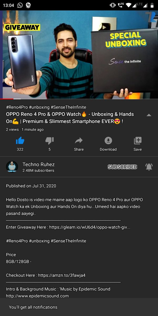 OPPO Reno 4 Pro là một chiếc điện thoại thông minh đáng được quan tâm. Xem hình ảnh để khám phá thêm về các tính năng tuyệt vời như camera chất lượng cao và màn hình tràn viền.