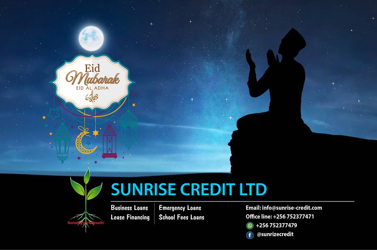 SunriseCredit's tweet photo. To our Muslim brothers and sisters, Eid Mubarak https://t.co/m6dsV41rNK
