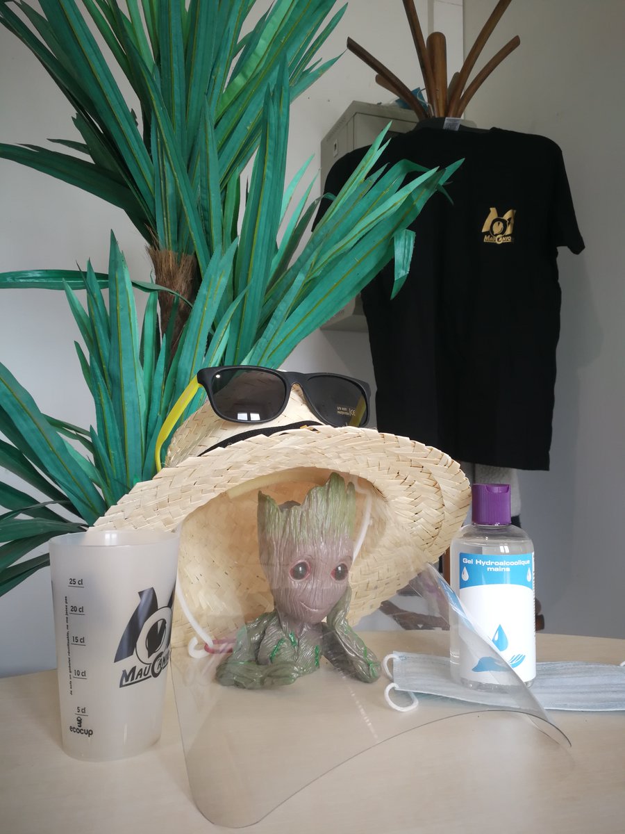 lamaucanique's tweet photo. Comme Baby Groot, on se prépare pour les vacances ! 😎
- le chapeau et les lunettes contre le soleil 🤠
- la visière ou le masque et le gel hydroalcoolique contre la COVID19 👾
- le gobelet pour la petite mousse 🍺

#cestlesvacances #été2020 https://t.co/MolPEUk2NA