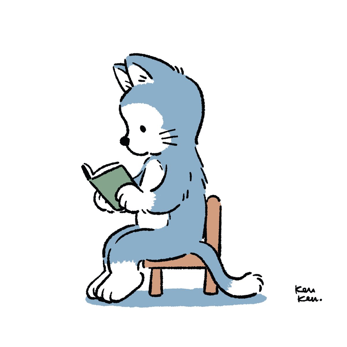 Kenken_Sketch's tweet photo. いぬとねこ31/July/2020
#イラスト #illustration #procreate #cat 
#readingcat #ねこ #読書猫 #book #本 https://t.co/0nXoiO7viv