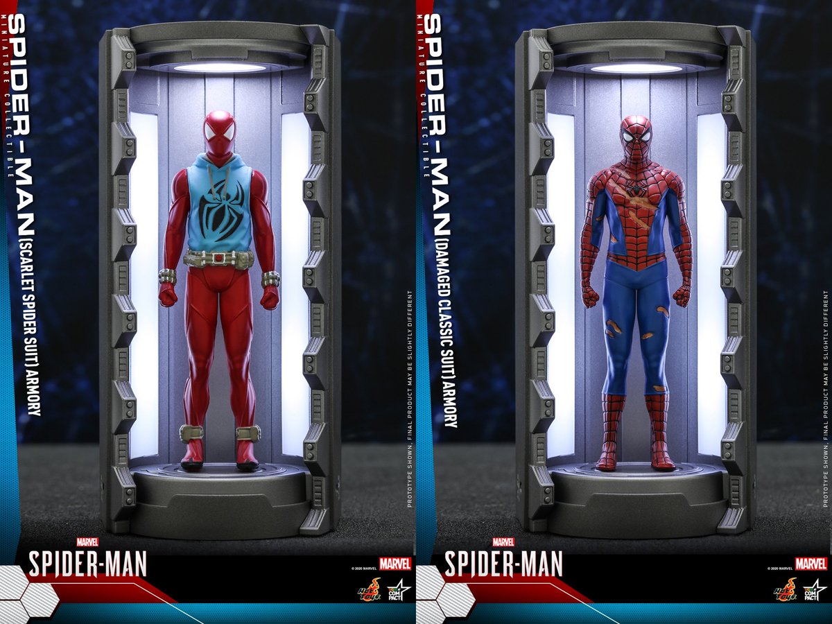 hottoys compact スパイダーマン格納庫 7個セット ヨドバシ.com