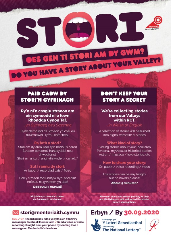 Please share.

We want YOUR stories about YOUR communities.
#stories #Community #Rhondda #cynon #taff