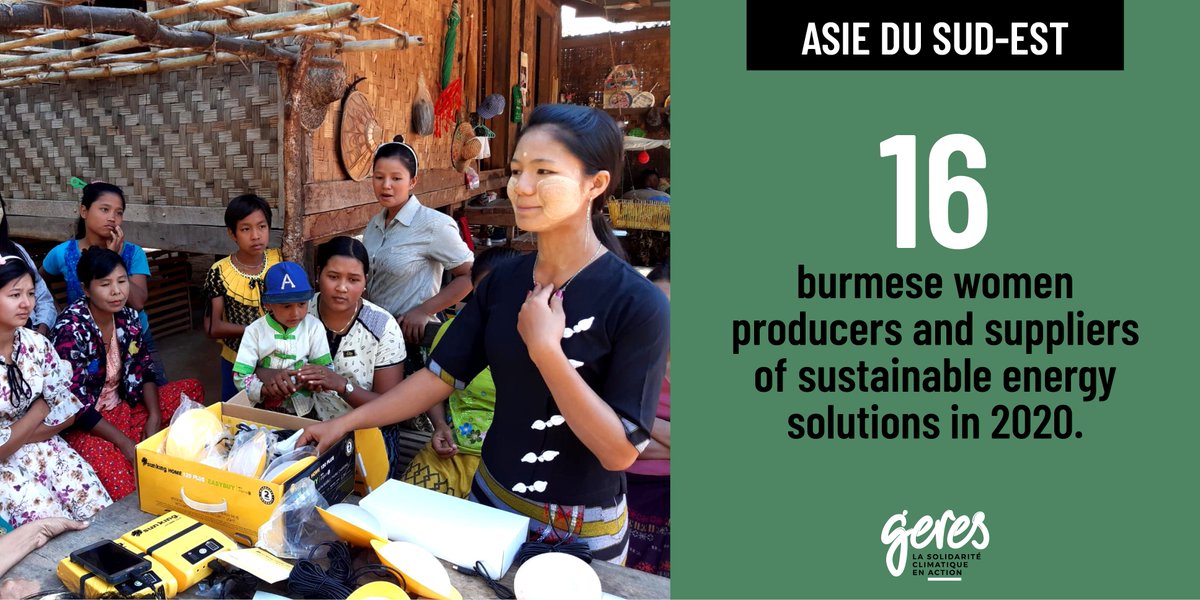 👭In remote rural villages in #Myanmar, 8 new women entrepreneurs have joined the sustainable #energysolutions distribution network in the past 6 months. This brings the total to 16 Burmese women #entrepreneurs instead of the 10 initially expected ! #Entrepreneurship #empowerment