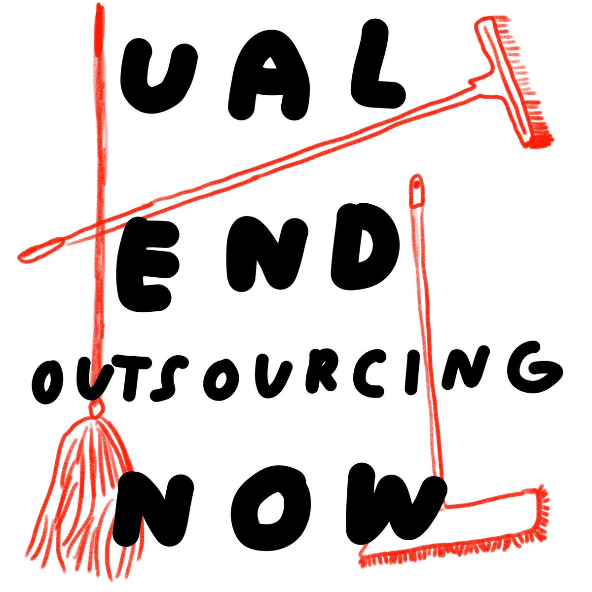 ual_j4w's tweet photo. UAL recently proclaimed #BlackLivesMatter and announced its 10-point plan. It responded to the student-led #UALStillSoWhite petition which has over 10,000 signatures. However, #Point14 of the petition’s demands remains ignored: to bring cleaners in-house. https://t.co/We43tyFDvW