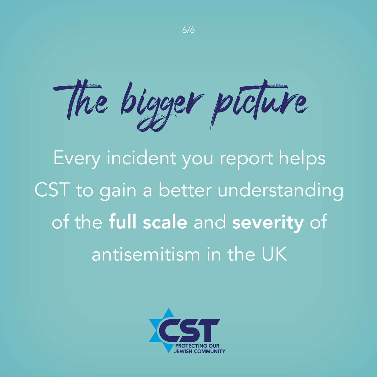 CST records antisemitic incidents if they are reported by the victim, a witness or an organisation; if the content shows evidence of antisemitic language or motivation; and if the offender is based in the UK or has targeted a UK-based victim  #AntisemitismIn2020