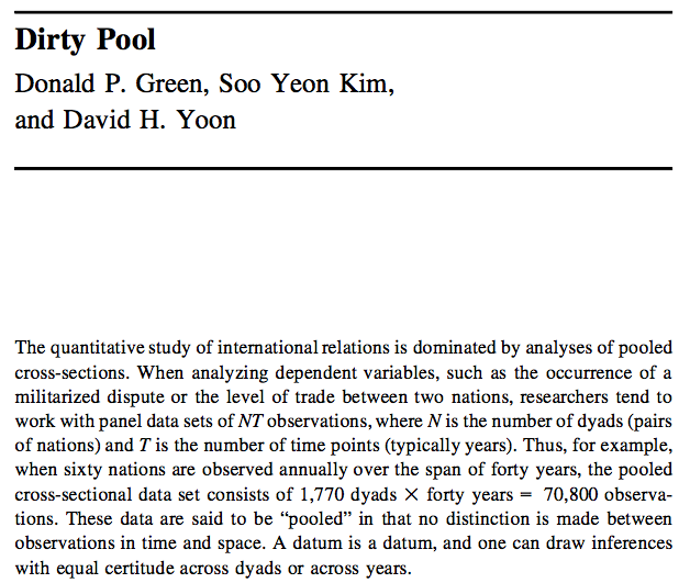 to a paper by Green, Kim, and Yoon is pretty interesting. Especially read the 2nd screenshot of the previous tweet to understand where my thinking matches with that of Beck and Katz. This is not to say that strategic culture doesn't explain Indian leaders' behavior.