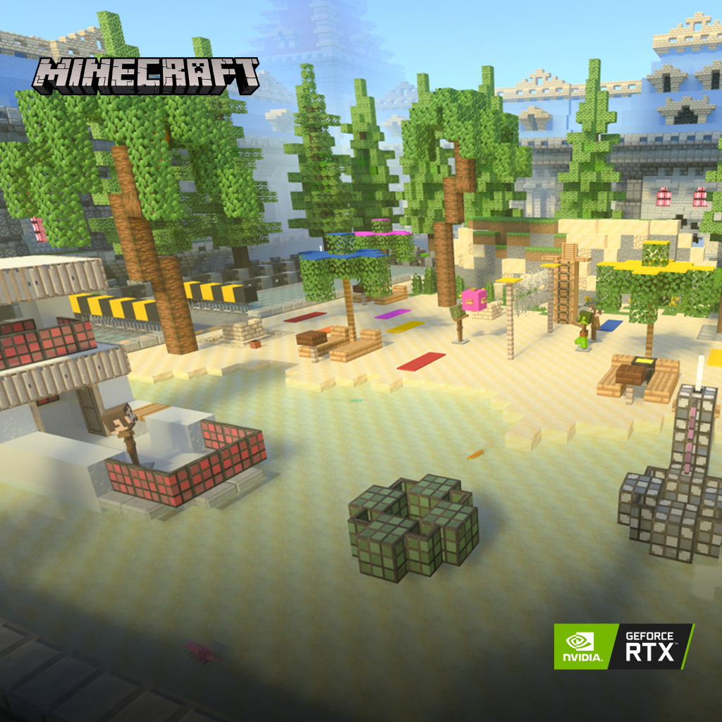 NVIDIAGeForcePL's tweet photo. W której z tych miejscówek spędziłbyś wakacje? 🏖️ Każda z nich została stworzona przez twórców odpowiednio z Rumunii, Polski i Czech podczas wydarzenia #pixelgeneration.
#gra #game #Minecraft #rtx #gaminglife #NVIDIAPolska https://t.co/W4x5cnqCqc