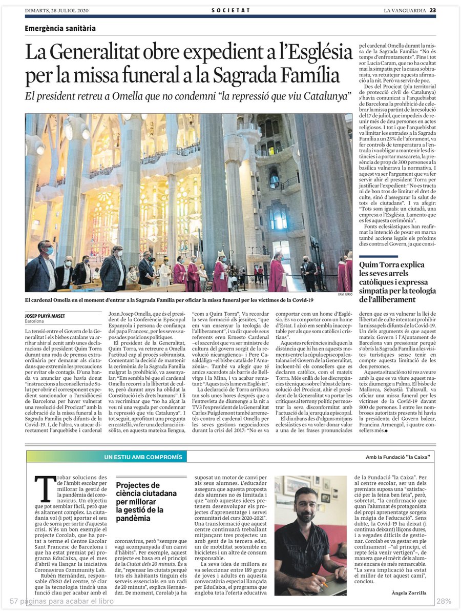 sociweb1's tweet photo. El nostre projecte Coro_lab 🏅 premiat per @EduCaixa_CAT #CoronavirusCommunityLab ha estat notícia 📰 @LaVanguardia Un projecte @apscatalunya de ciència ciutadana basat en #ciutat20minuts⌛ https://t.co/MFbVhrB3NW