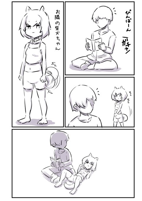 無言で要求してくる柴犬ちゃんと散歩した時の反応 