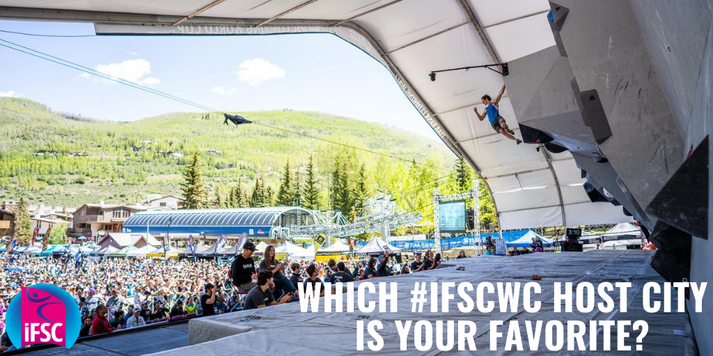 worldclimbing's tweet photo. The IFSC has made stops is countless cities around the world. π Which one has been your favorite?
πΈ@DanGajda #IFSCcommunityunity #IFSCfanfriday https://t.co/qVQEXrheZn