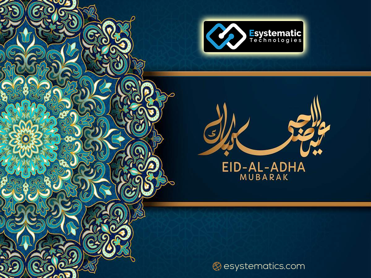 Esystematics's tweet photo. Wish you a very Happy EID ul Adha, to You and Your Family.
Stay Blessed
#عيد_الا��حى 
#عيد_الأضحى_المبارك 
#Esystematics #EsystematicTechnologies https://t.co/0vZC7zEugH