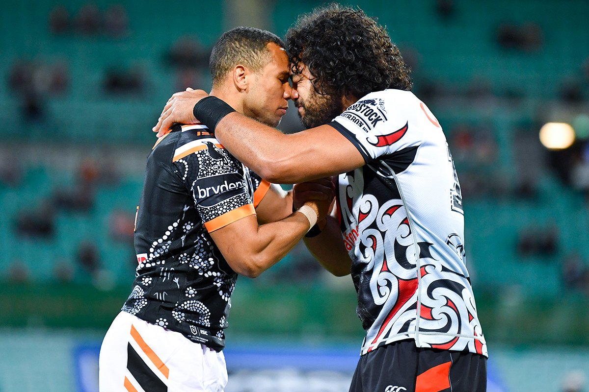 Respect. 

#NRLTigersWarriors 

#NRLIndigenous