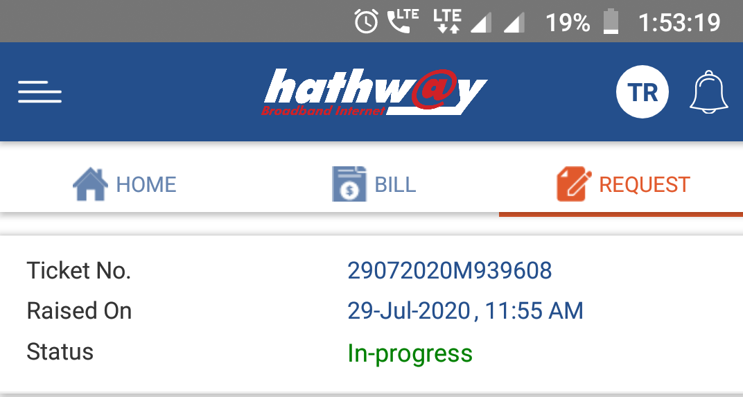 TrushitR's tweet photo. complain done since 29th jul no action till now
 #hathwaybroadband https://t.co/EwatqUKTl2