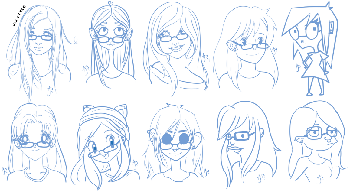 FoxnBones's tweet photo. Style challenges with my old style and featuring my face :D lol. #ArtistOnTwitter #artists #artistsoftwitter https://t.co/PvaghVHLmk