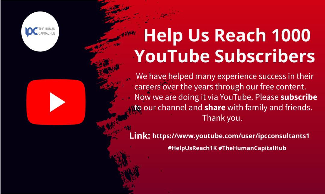 BestEmployerZim's tweet photo. We are The Human Capital Hub. We share knowledge about HR practices from experts all around the world. Join us and help us reach 1,000 subscribers on YouTube today! https://t.co/gYiXN37yb7 https://t.co/IGQwNOeYw3