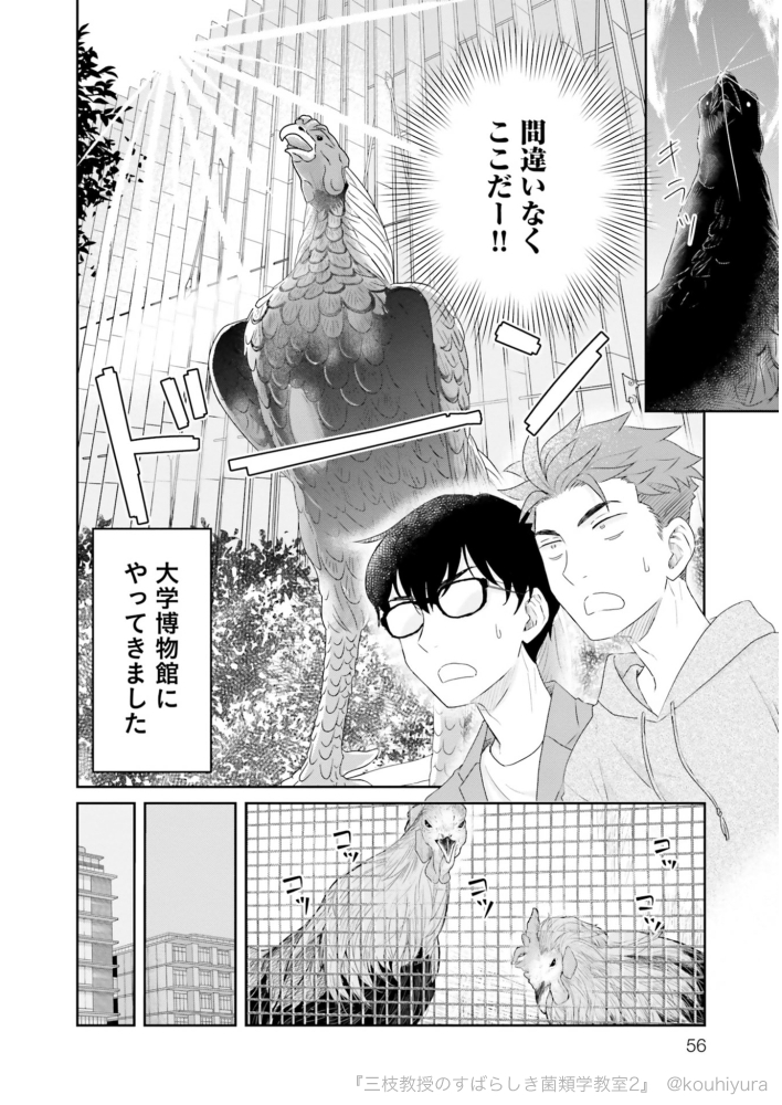 更新に間が空いてしまったので、8話の再放送でも。
みんなー!大学博物館は好きかー!!!?
8話-① 