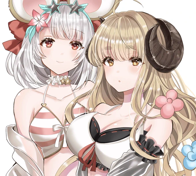 水着アニラとビカラ 