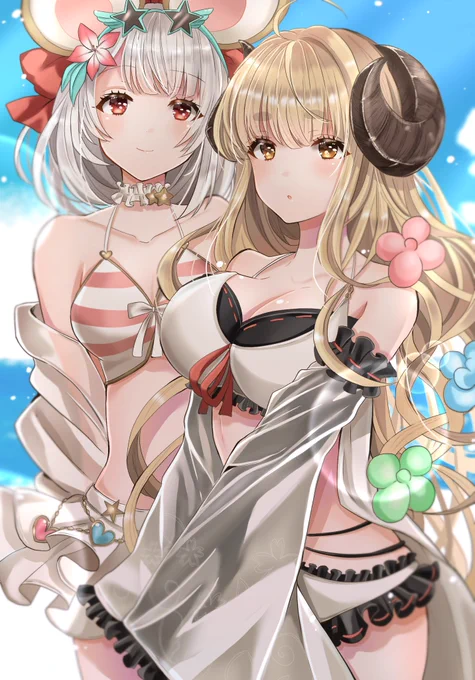 水着アニラとビカラ 