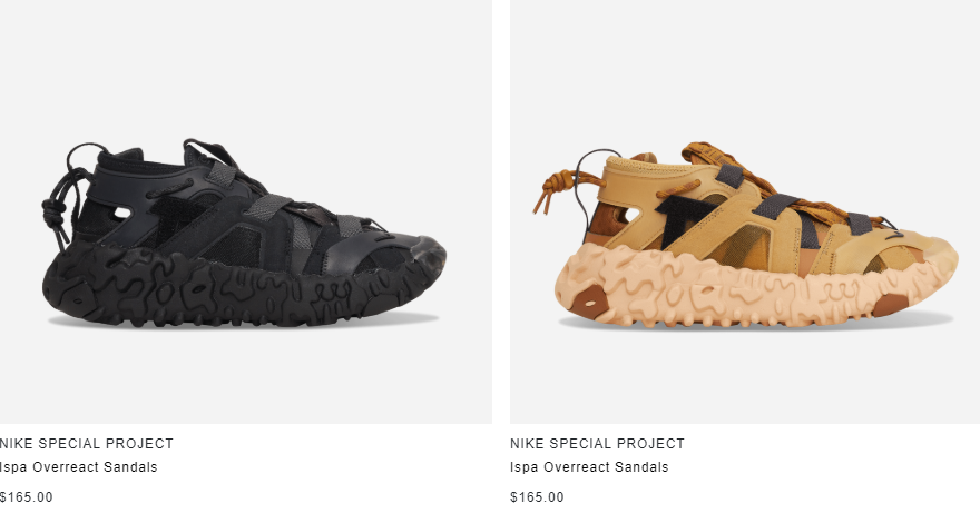 nike ispa sandal black