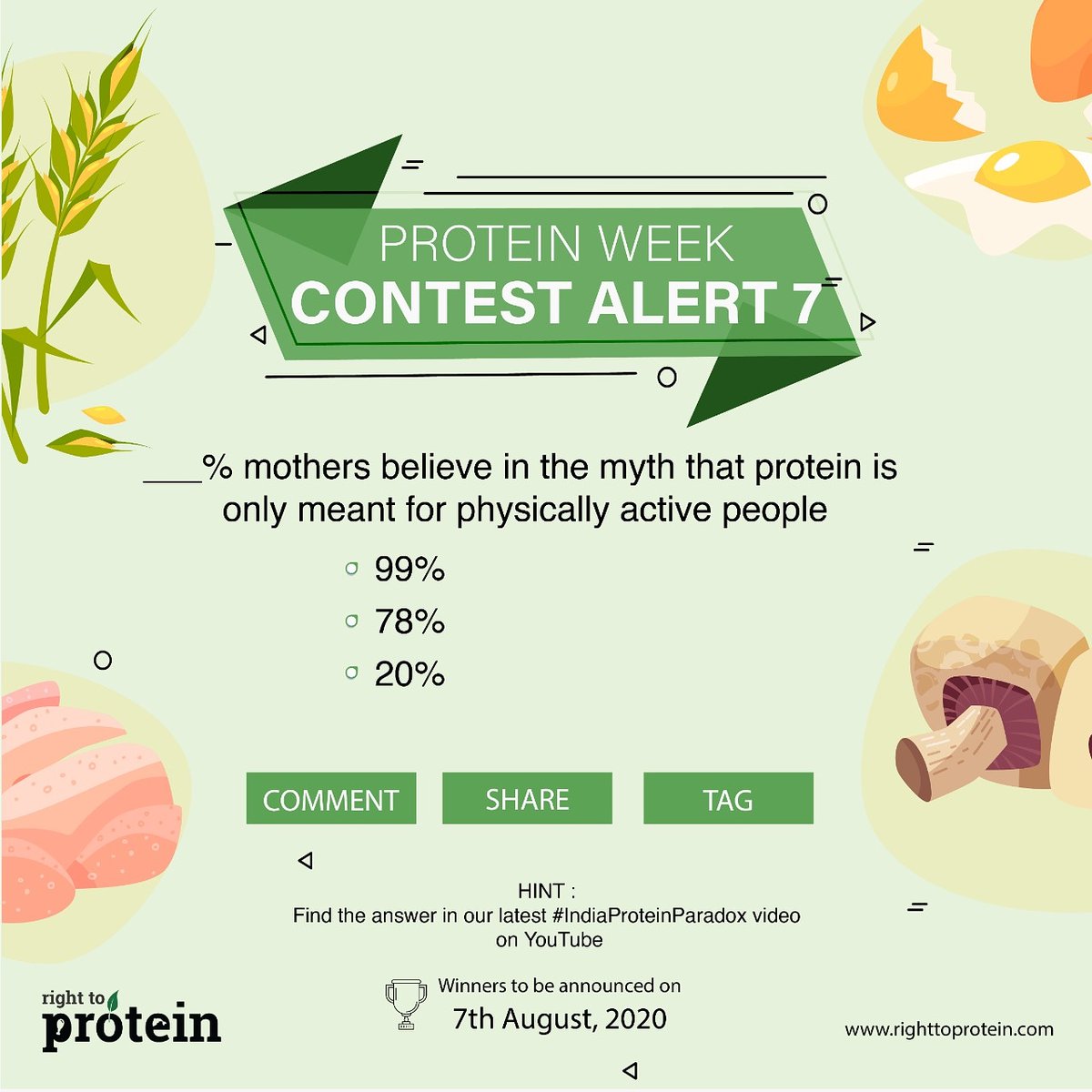RTPSouthAsia's tweet photo. Hey everyone, due to a minor glitch, our last contest question is not on twitter anymore and we lost all your precious responses! ☹️
But this gives us a chance😄 to extend protein week by a day and rerun #7Days7Questions CONTEST 7! So please go ahead &amp; participate Now! https://t.co/hFvtaCOwLp