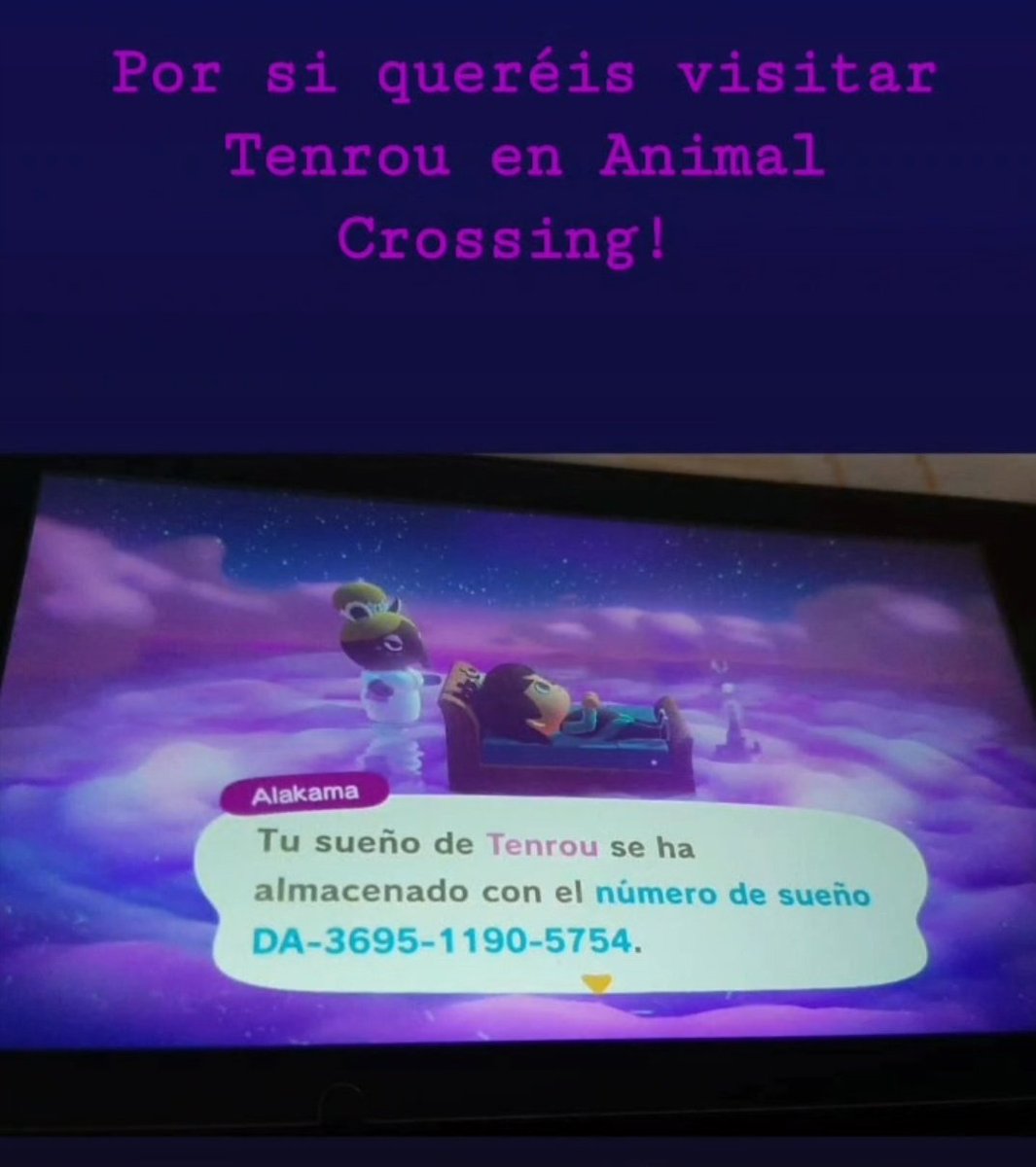 BraveHeartXIII's tweet photo. Por si queréis visitar Tenrou en #AnimalCrossing #ACNH #NintendoSwitch #AnimalCrossingNewHorizons #AnimalCrossingDreams
#DreamsCode https://t.co/H4sFQkea3S