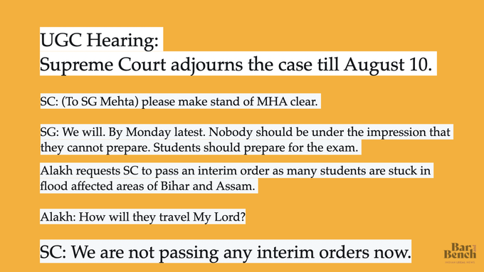 Satish_iyc's tweet photo. Students, choose who is with you wisely, Modi or Us?
SG Tushar Mehta, for Modi Gov, said, "...Students should prepare for the exam."
@advocate_alakh asked, "How will they travel, my Lord?"
@DrAMSinghvi said, "Heavens will not fall if exams are cancelled."
#StudentsInSCForJustice https://t.co/5RHfJj6Uy3