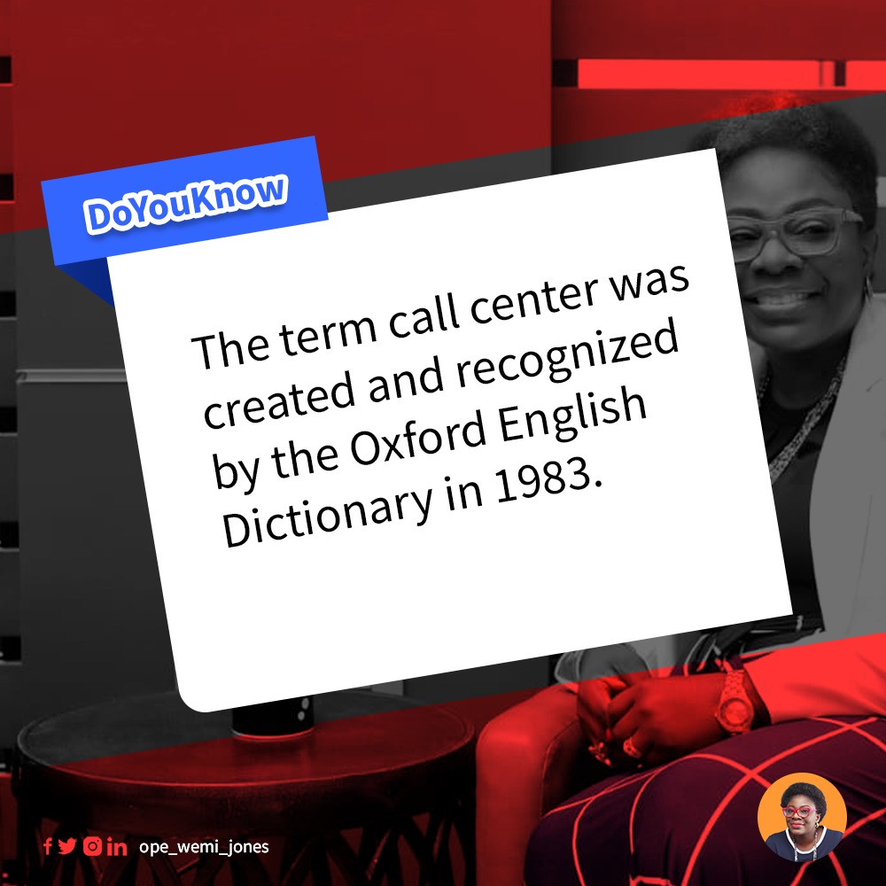 OWEMIJONES's tweet photo. 1. A Call Center is a centralised office used for handling a large amount of telephone enquiries.

While some people use this channel to engage their service providers regularly, I bet a lot of first-time users emerged during this pandemic.

#customercare https://t.co/1YOhEAH1QO