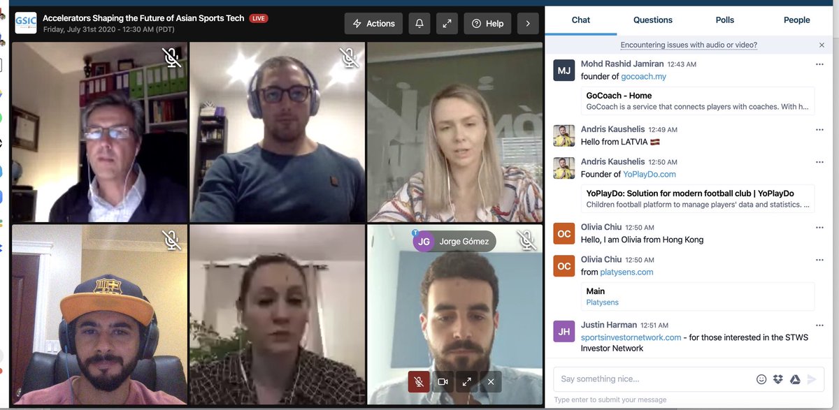 A great panel on how programs &amp; accelerators are shaping the future of #sportstech in Asia

Thanks ⁦<a href="/Sport_GSIC/">Sport GSIC🥇</a>⁩ for inviting me. Had a great time learning about the initiatives of my fellow colleagues &amp; sharing what we do at ⁦<a href="/sportstech_en/">SPORTS TECH TOKYO</a>⁩ &amp; ⁦<a href="/ScrumVentures/">Scrum Ventures</a>⁩