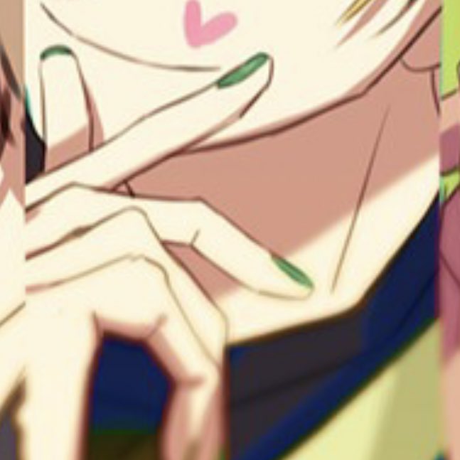 SATAN- honestly what is it supposed to be- half points for trying- finger HEARTS not finger LIMBS- the heart looks like this <二二二3- i expected more from you- 2/10