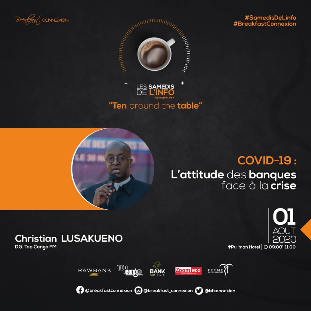 bfconnexion's tweet photo. On ne change pas une équipe qui gagne! 
le "𝐒𝐚𝐦𝐞𝐝𝐢 𝐝𝐞 𝐥'𝐢𝐧𝐟𝐨",revient sous un nouveau format certe,mais certaines choses ne changent pas... 
Comme la participation de @lusakuenoc (DG Top @TopCongo) et @erictshikuma (DG Zoom Eco). 
#BreakfastConnexion 
#SamediDeLinfo https://t.co/5fJxKjNED8
