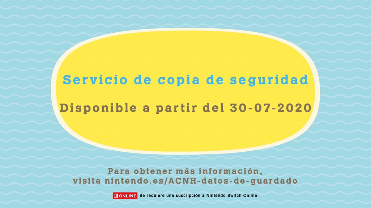 AC_Canela's tweet photo. [Noticia] Ya hay disponible un servicio de copia de seguridad de #AnimalCrossingNewHorizons para los suscriptores de #NintendoSwitchOnline. Permite salvaguardar y recuperar los datos de guardado en caso de avería, extravío o robo de la consola.

Más: https://t.co/y8HY7BgcyU https://t.co/jV1ULAHgtm