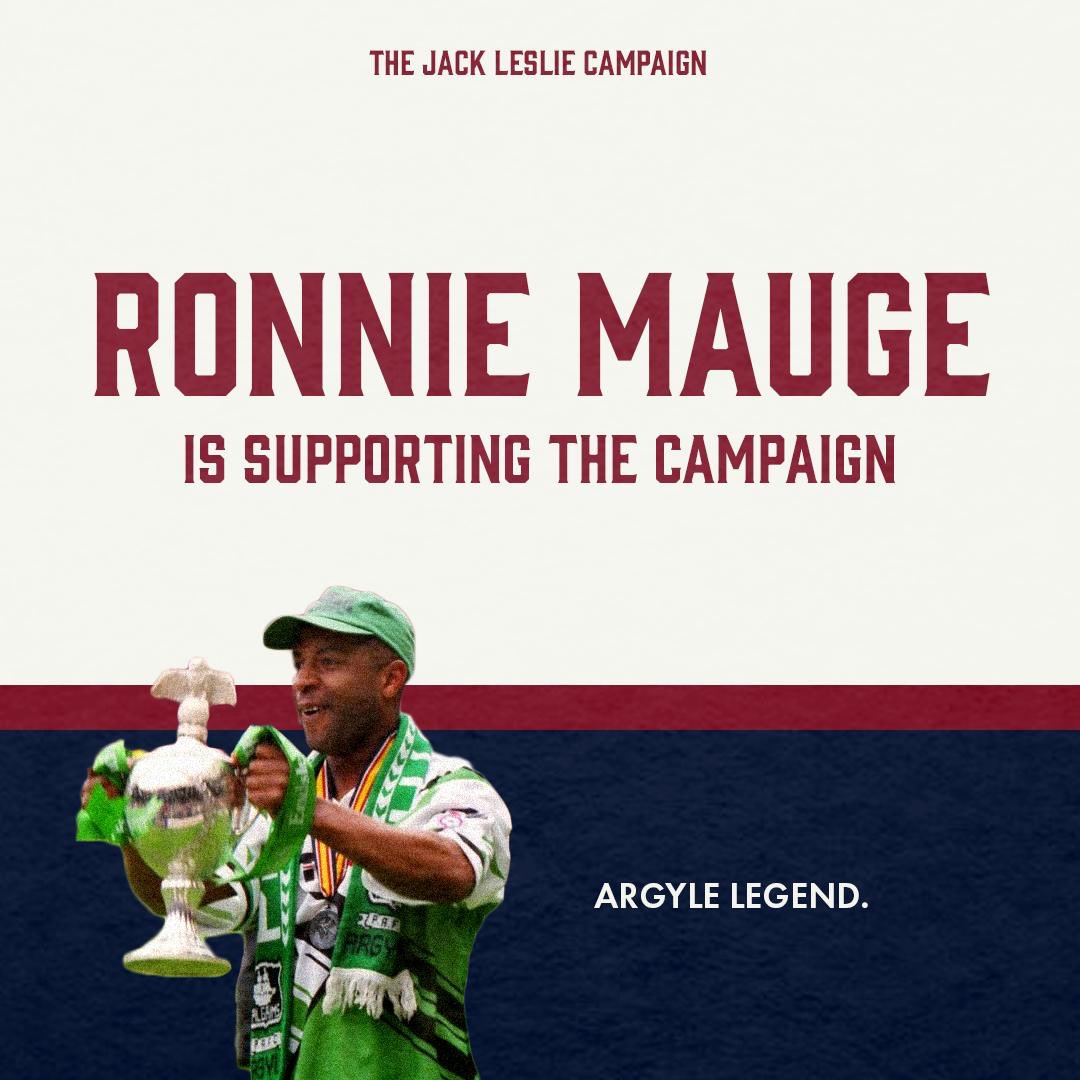 Ronnie Mauge is backing our campaign!