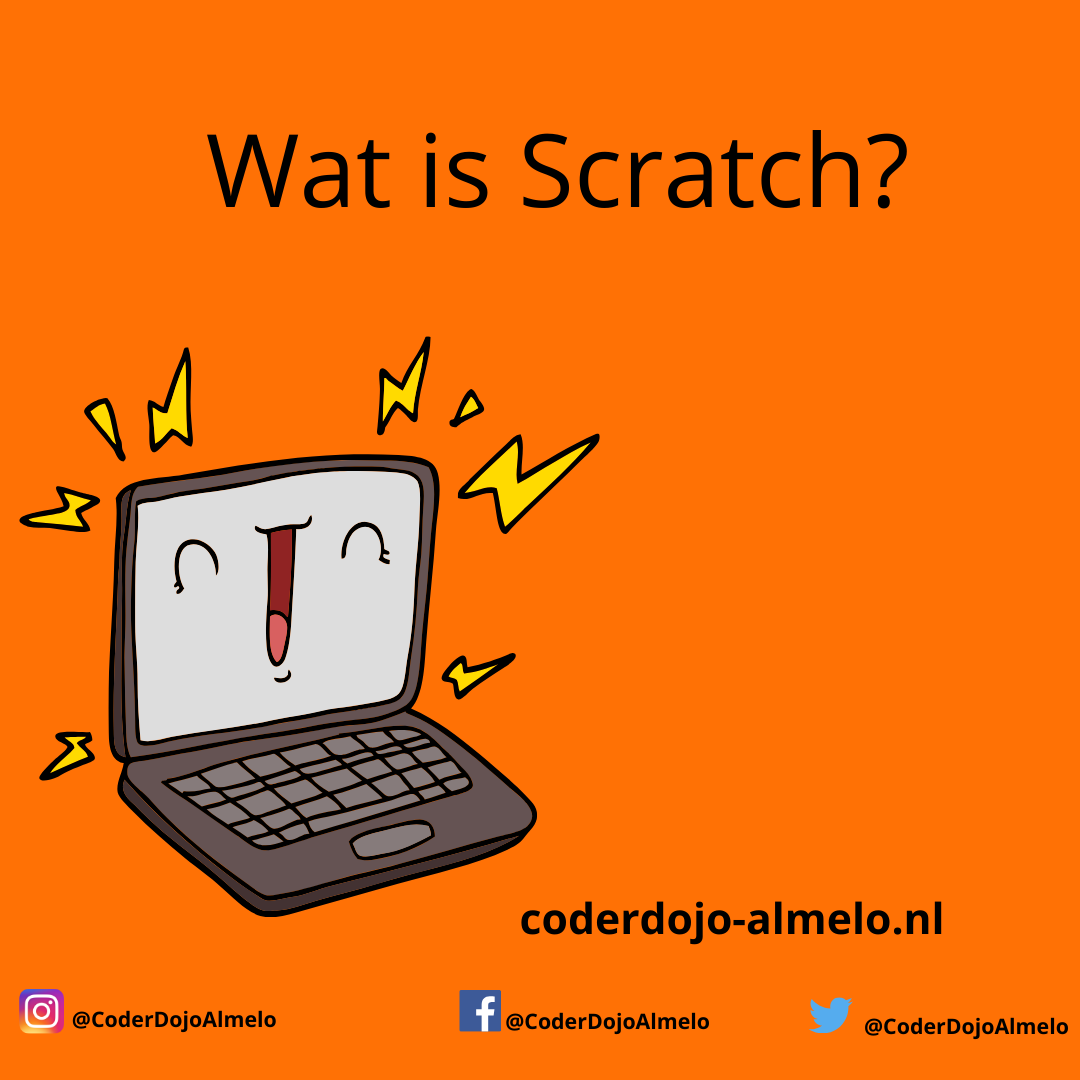CoderDojoAlmelo's tweet image. 🌟Wat is Scatch?🧐Scratch is een programmeertaal. Je kan bv een spel of animatie maken door blokken te stapelen. Deze blokken vertellen de computer wat hij moet doen. Het is heel geschikt om mee te beginnen en voor jonge kinderen. Scratch is ook beschikbaar in het Nederlands!