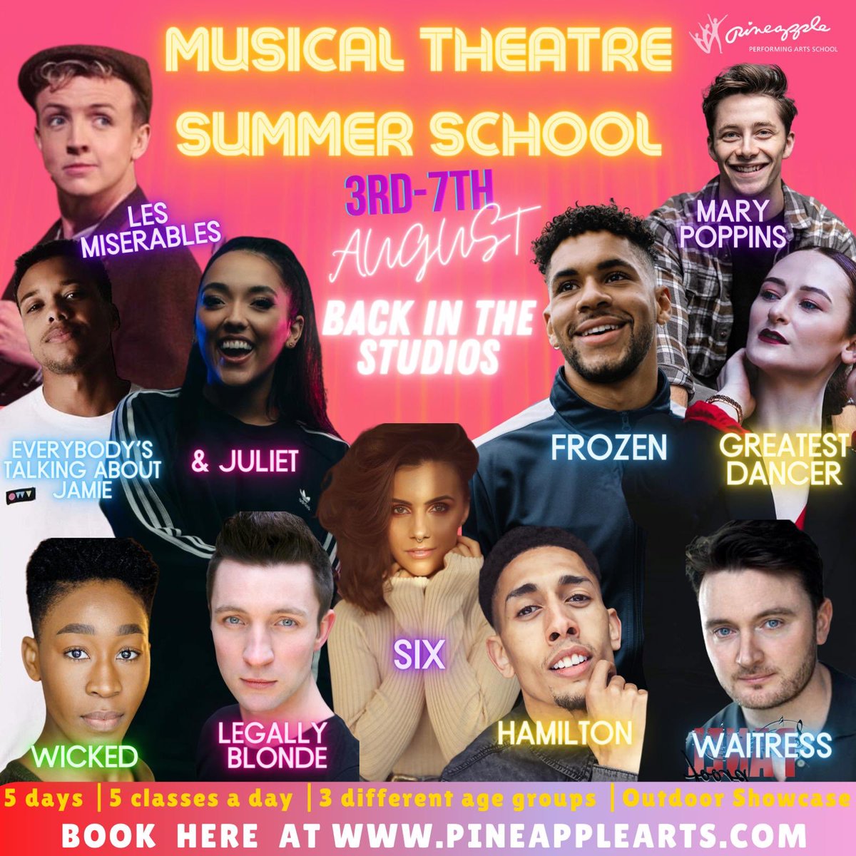 Back <a href="/pineappledance/">PineappleDanceStudio</a> next week with an incredible lineup of West End Performers teaching live in the studios! Only a few places left - An incredible opportunity for kids and teens! Enrol here pineapplearts.com
