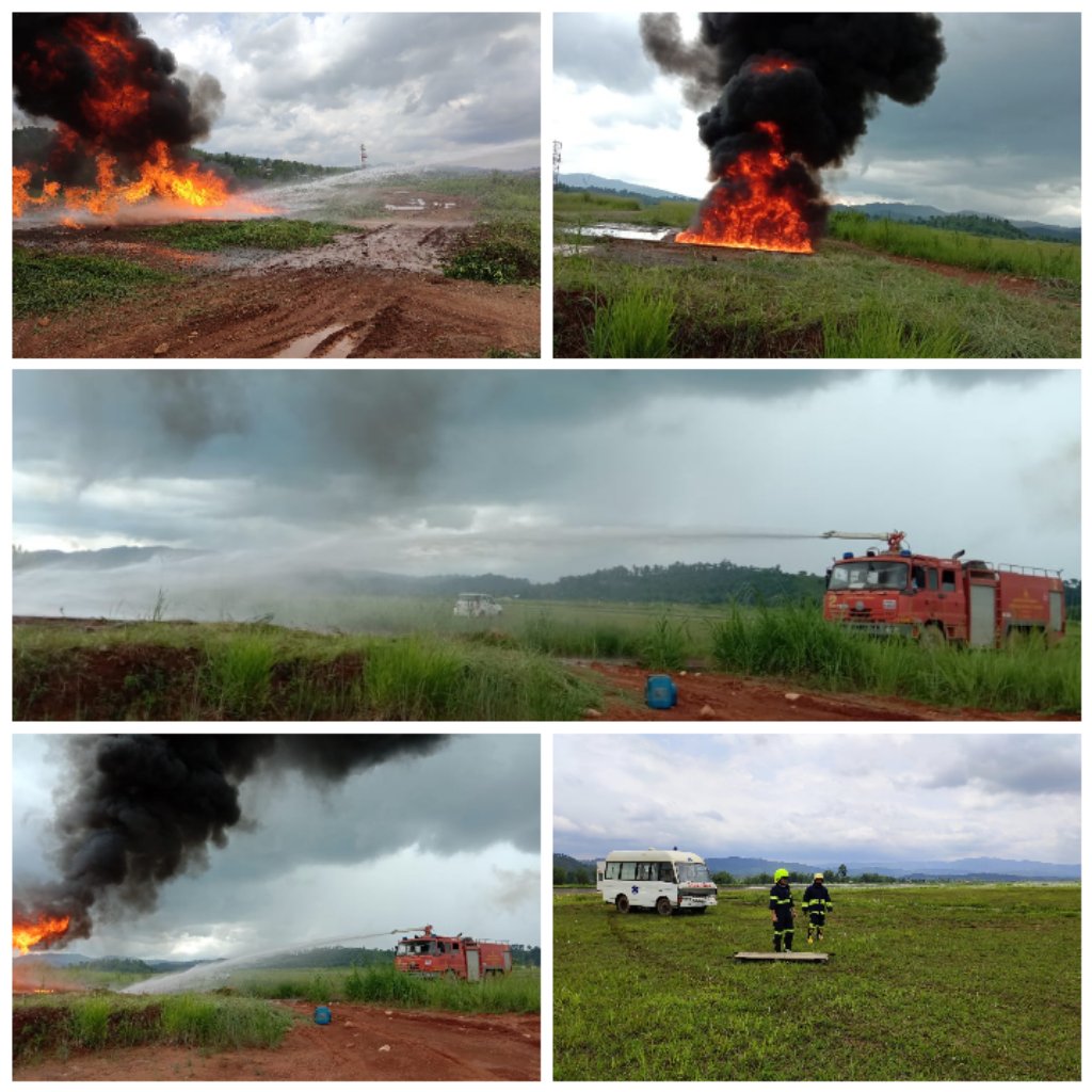 aaishillong's tweet photo. T-290
#BuildingSkill
Despite no flight at #ShillongAirport, the dedicated &amp; committed #Fire team are maintaining their skill for ensuring #Safety.

A #Hot_Fire drill was conducted today. The #Fire team displayed their response &amp; skill in battling the #mock fire incident.
#AAICare https://t.co/3ASphgTXr2