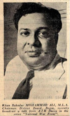 8. Muhammad Ali Bogra, 1942. 3rd Prime Minister of Pakistan. Drafted the 'Bogra Formula' that formed the basis of the 1956 Constitution. One of the originators of the 'One Unit' plan that merged the provinces of West Pakistan into a single unit.