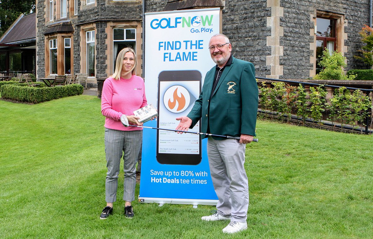A big thank you to our <a href="/UlsterPressGolf/">Ulster Press Golf</a> sponsors <a href="/GolfNowUKI_/">GOLFNOW UK & Ireland</a> @GolfNow at our outing @MaloneGC. Looking good are Fiona Hampton from GolfNow and James O’Leary our Captain.