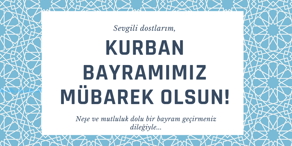 Sevdiklerinizle birlikte, nice sağlıklı ve mutlu bayramlar geçirmenizi dilerim.