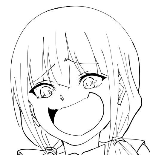 やっぱりブラシ設定って重要だわさ…ワンストロークで理想に近い線が引けるから時間がかなり短縮できる…!! 