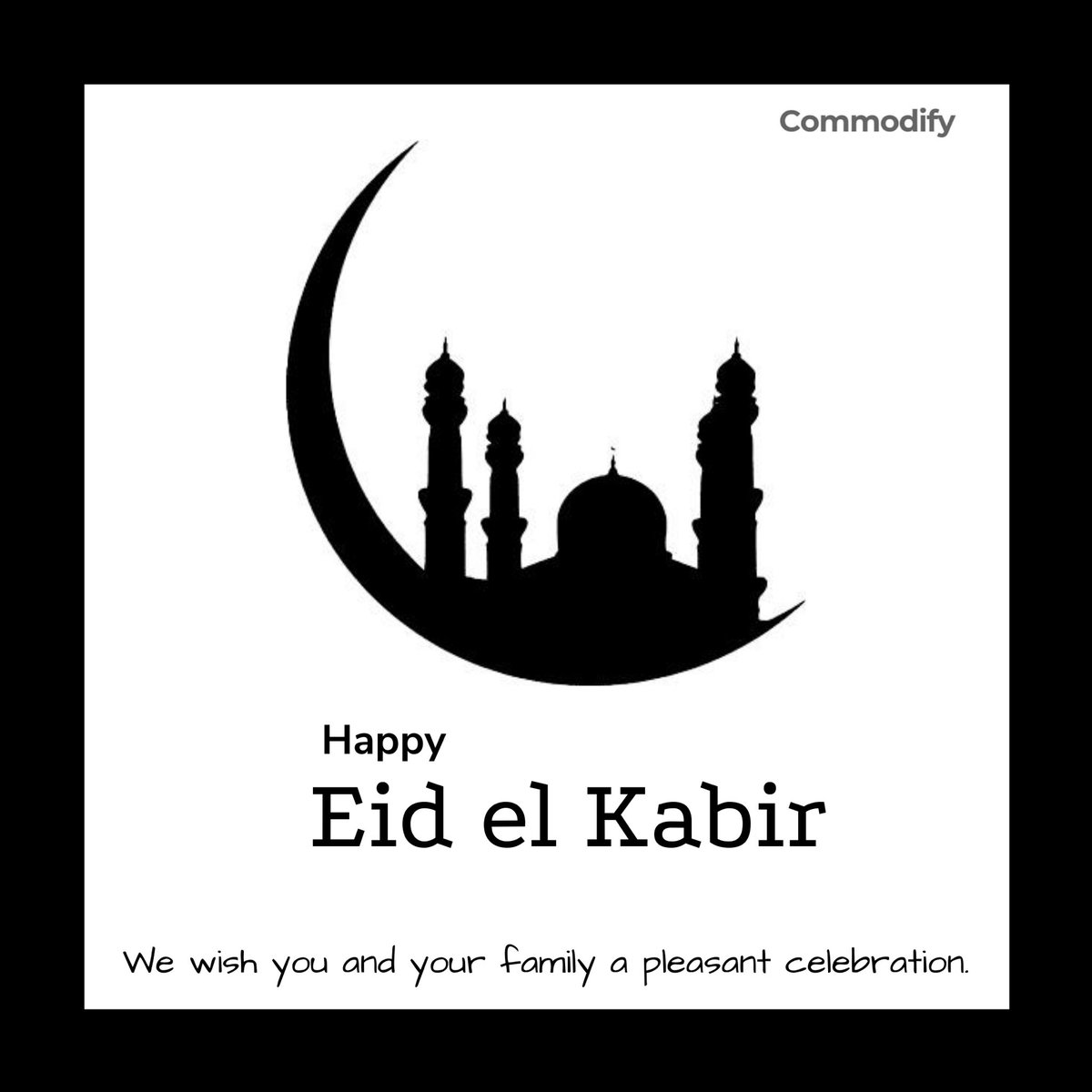 commodifyafrica's tweet photo. May this Eid bring happiness, joy, Allah's blessings and love.
Happy Eid el Kabir to you and your family!
#CommodifyAfrica #Commodify #Trade #EidelKabir #AgriTech #Friday #TGIF #EidMubarak #EidAlAdha #EidAladha2020 https://t.co/guR9GKcXB3