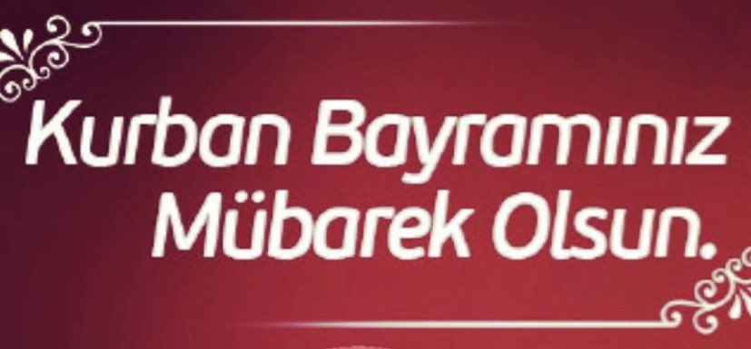 Sevdiklerinizle birlikte sağlık, mutluluk, huzur dolu nice bayramlara...

#KurbanBayramı'nız mübarek olsun. #HayırlıBayramlar