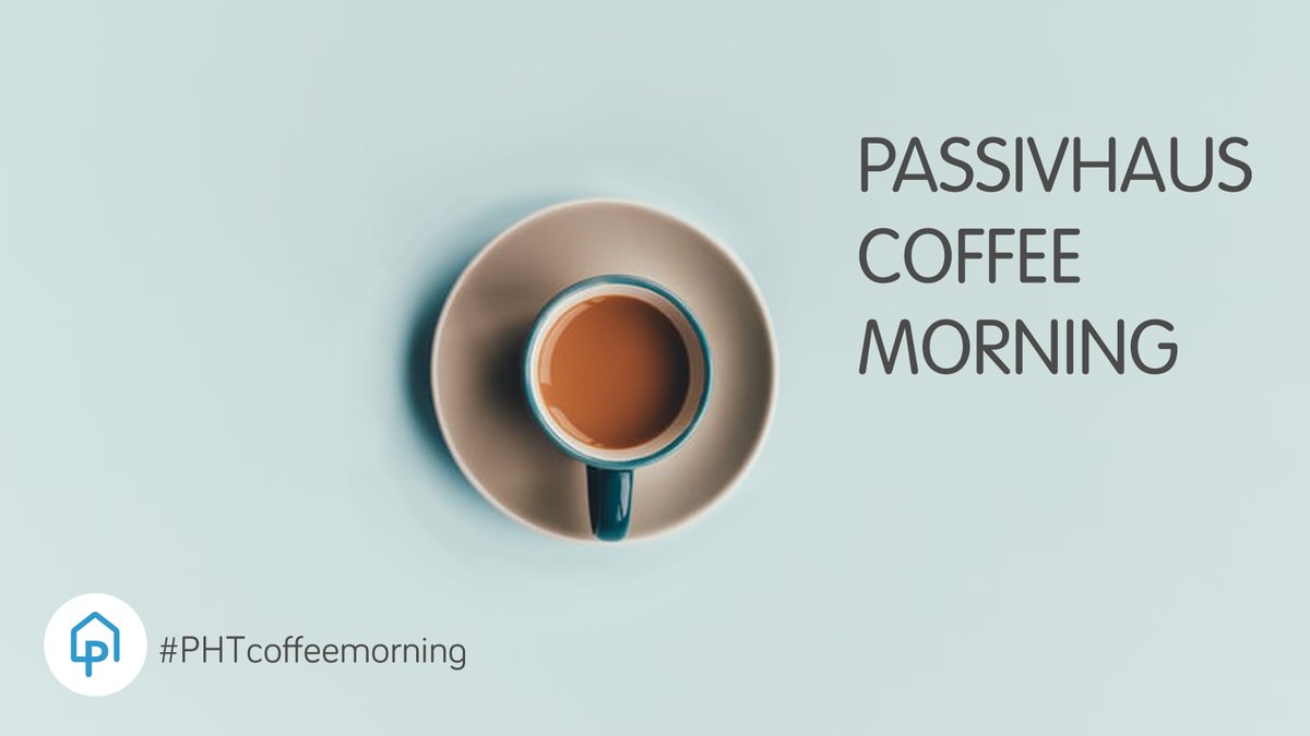 PassivhausTrust's tweet photo. Collect your brew! #PHTCoffeeMorning kicking off at 11am
Focus on engaging #LocalAuthorities with @johnpalmer878, @clrandrewcooper & Helen Evans.
#Passivhaus #MemberExclusive #EmailInvite #PassiveHouse #CoffeeMorning #BuildBackBetter #FridayFeeling #PHsocial #GreenRecovery https://t.co/pJifen2V52