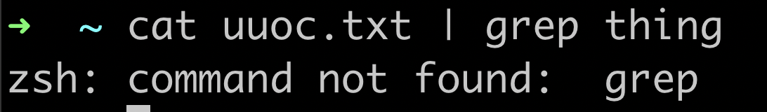 JulianRavn's tweet photo. Ever had this "command not found" error after a pipe on Mac? It finally annoyed me enough for me to Google it, and it turns out to be my fingers not releasing the Option key after hitting Option+7 for "|". Remapping "Option+Space" to an actual space solves the issue! 😅 https://t.co/0SUntiLH8T