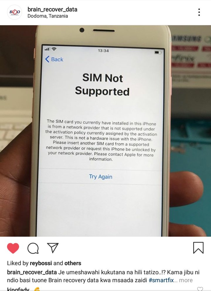 mokollae's tweet photo. Tunapatikana Instagram pia, #BrainRecoveryData ndio habari ya mjini,
Je simu yako inakusumbua? We're experts in repairing mobile phones (software & hardware) Karibuni sana Dodoma Town. https://t.co/DdFkKwLIMD