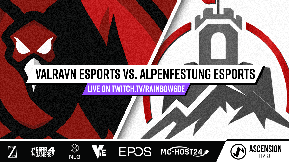 Today is another 📢Matchday📢 for our R6S Team at 
@OPLeagueEU Ascension League powered by <a href="/UbisoftDE/">UbisoftDE</a> 

This time we face <a href="/AlpenfestungOrg/">Alpenfestung Esports</a> 

🗓️Today 9 p.m.
🎙️twitch.tv/Rainbow6DE 
 #Caster: <a href="/ThoreBnB/">ThoreBnB</a> &amp; <a href="/harrisr6s/">Ihno "Harris" Kampen</a> 

bit.ly/2Pfl85e

GL HF 💪

#esports #R6AL  #WeAREvR