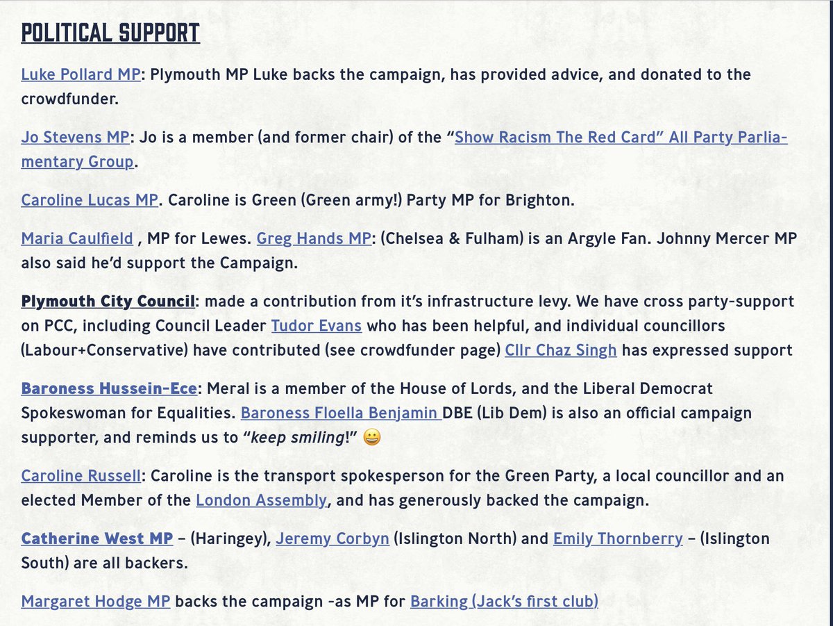 Our campaign is apolitical, and many MPs and members of all parties are backing us !  https://www.crowdfunder.co.uk/jack-leslie-campaign